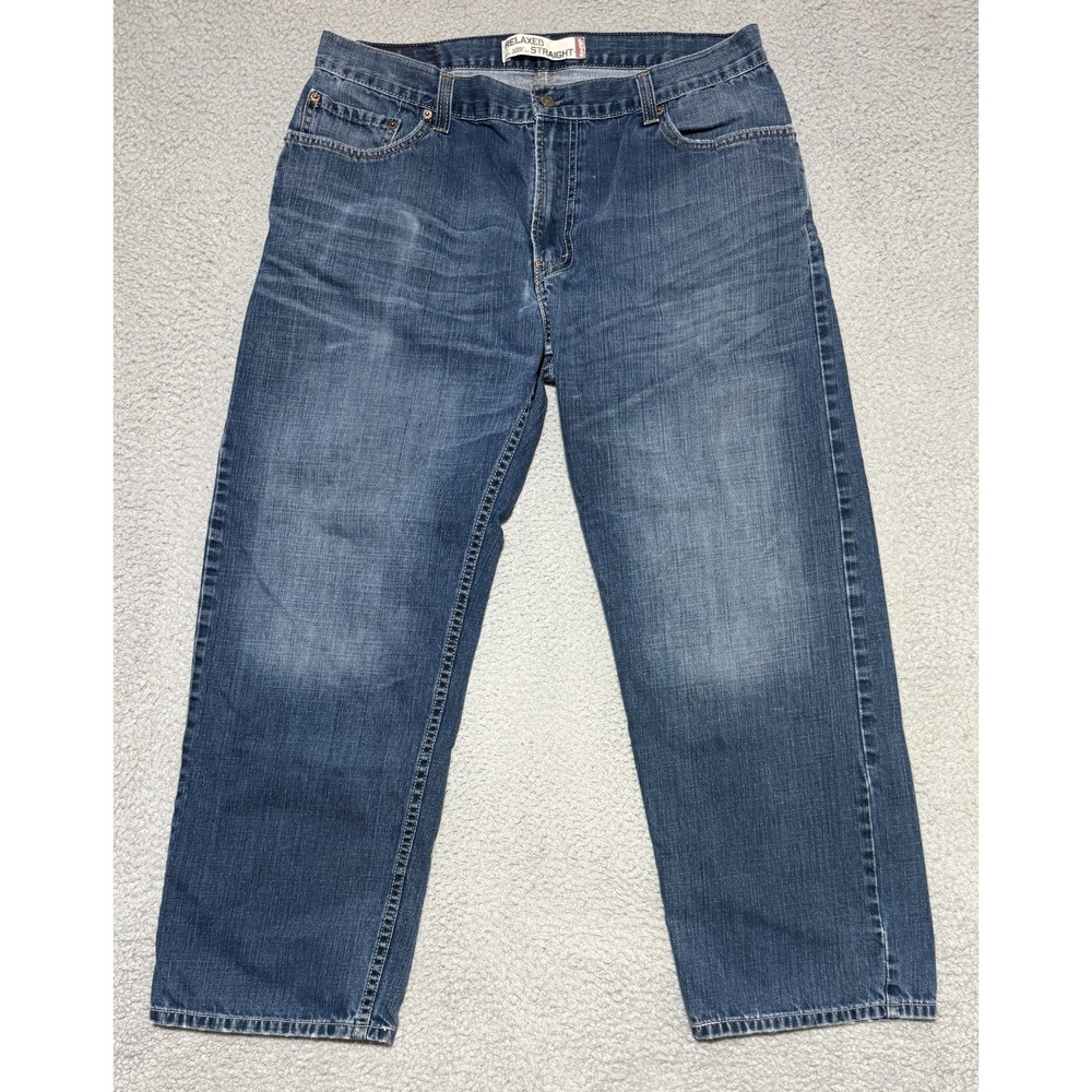 Levis 559 Jeans Mens 34 x 27 Blue Relaxed Straight Fit Denim Medium Wash